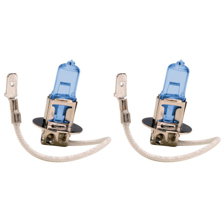 Krawehl - Ampoules de phares (2 x H3 453 Bleu Métal HID Xénon Blanc/Bleu Ampoules de phares antibrouillard)