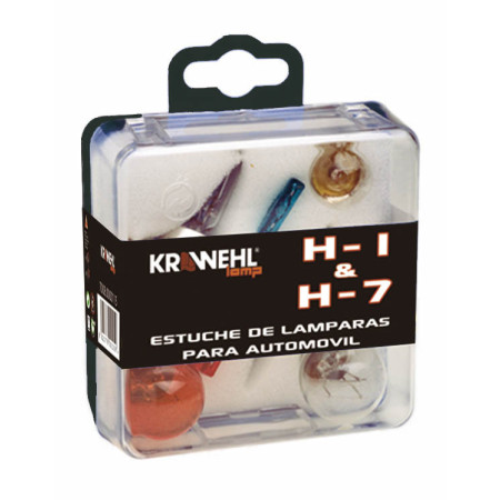 Étui d'ampoules H-1 + H-7 (PY21W Orange) (Assortiment 6 ampoules)