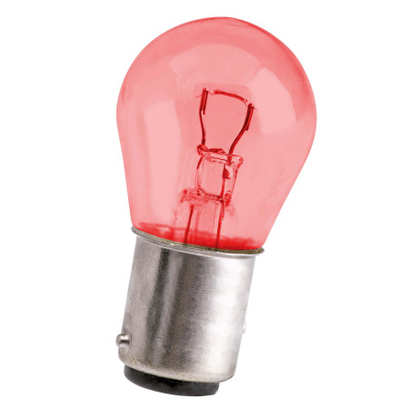 KRAWEHL Lâmpada Miniatura PR21W - UM POLO - Vermelho Centrado 12V 21W Blister