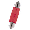 KRAWEHL Lâmpada miniatura C10W - PLAFONIER 11 x 44 mm Vermelho 12V 10W Blister