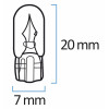 KRAWEHL Lâmpada Miniatura T-7 CONTROL Sem Base 12V 4W