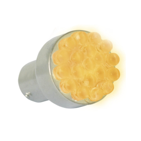 Lámpara LED Miniature PY21W - UN POLO Ámbar  26 x 44