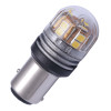 Lâmpada LED miniatura PY21/5W - DOIS POLOS Âmbar 20,4 x 49