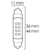 Candeeiro LED miniatura C5W - PLAFONIER/FESTOON 11 x 36