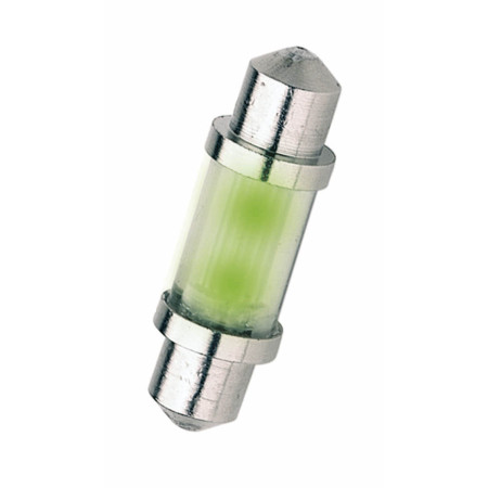 Lâmpada LED miniatura C5W - PLAFONIER/FESTOON Verde 11 x 36