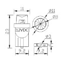 Ampoule LED Miniature T-10 - CONCAVE Blanc