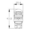 T-20 UM POLO - W3x16d - 7440 - W21W