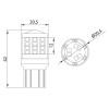 LED Miniature bulb T-20 W21/5W