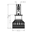 Lámpara LED Halógena 2x H-3 - 35W