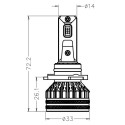 Ampoule LED Halogène 2x HB-3 9005 - 26W