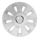 Set of 4 hubcaps - AURA White