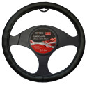 Black WAVE Steering Wheel Covers - Black KRAWEHL