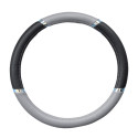 Steering wheel cover with chrome-plated parts Grey/NG - MATRIX