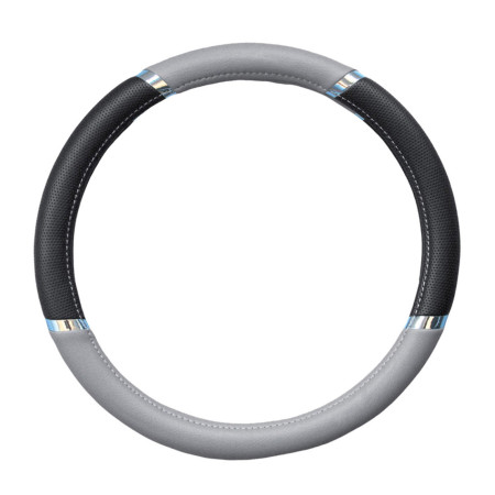 Steering wheel cover with chrome-plated parts Grey/NG - MATRIX