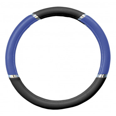 Steering Wheel Cover Mod. MERCURIO - Blue/Black