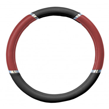 Steering Wheel Cover Mod. MERCURIO - Red/Black