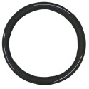 Black/Chrome Steering Wheel Cover - Black/Chromed KRAWEHL