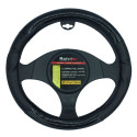 Steering wheel cover Black / Carbon fibre imitation KRAWEHL