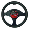 Black Steering Wheel Cover with Red Stitching - Black with Red Stitching - Black with Red Stitching - Black with Red Stitching K