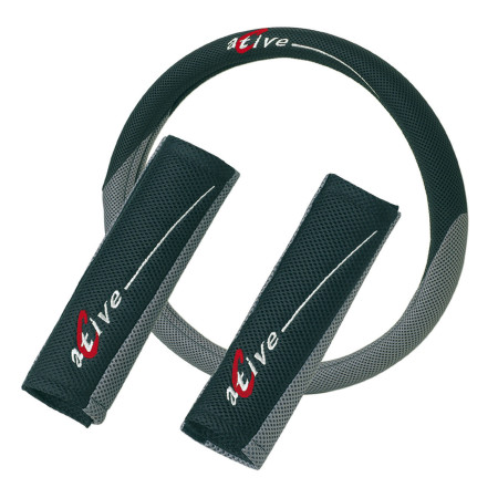 Steering wheel cover + 2 "active" belt protector KRAWEHL