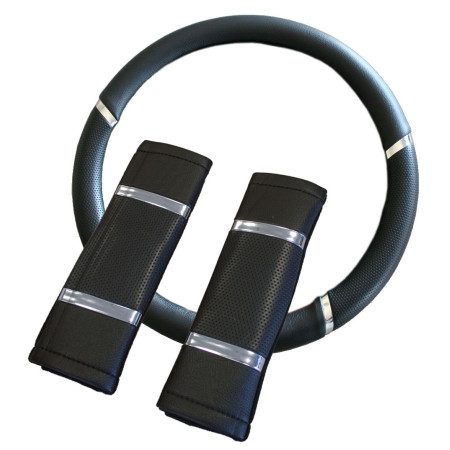 Steering wheel cover + 2 Belt guard - KRAWEHL