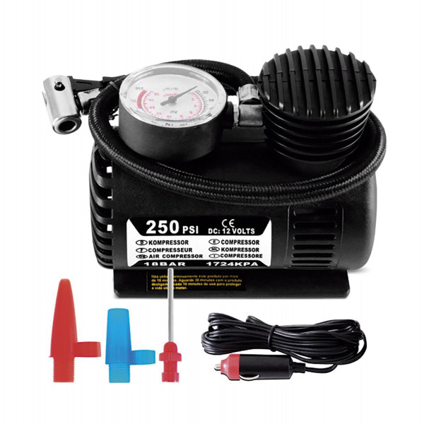 Portable Mini Air Compressor Electric Tire Inflator Pump 12 Volt Car 12V  250PSI
