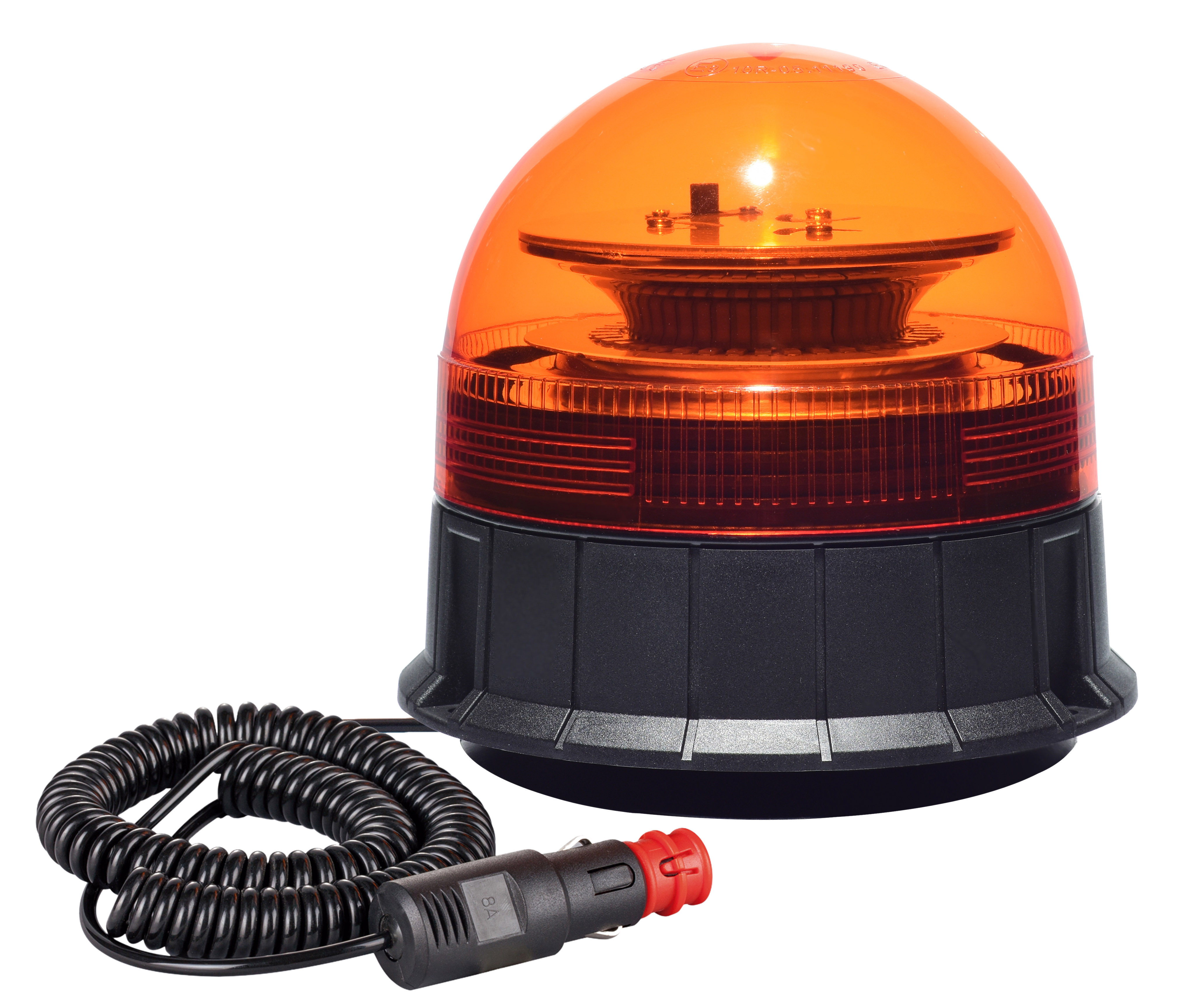Gyrophare magnétique LED sur batterie 12/24V