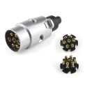 Conector macho 7 polos metal