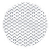 Grille diamantée en aluminium 100 x 30 cm - Argent