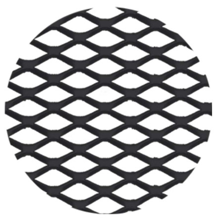 Aluminium honeycomb grille 100 x 30 cm - Silver