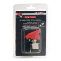 Interruptor vermelho com LED azul