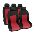 Seat Cover - Puerto Rico Model - 9 PCS - Red/black