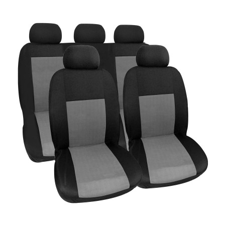 Seat Cover - Puerto Rico Model  - 9 PCS - Grey/Black