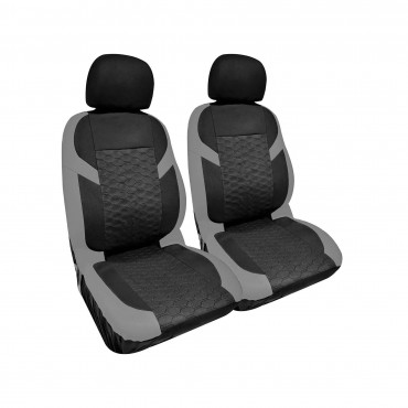 Seat Cover - Martinica Model - 4 PCS - Grey/Black