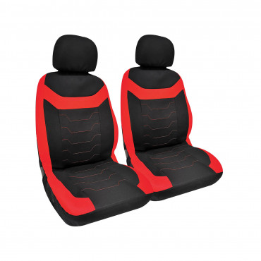 Seat Cover - Bahamas Model - 4 PCS - Red/black