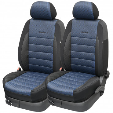 Seat Cover - Zeus Model - PREMIUM - 4 PCS - Blue/Black