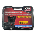 Caja Herramientas 108 Piezas - CALIDAD EXTRA PREMIUM