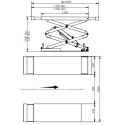 Elevador de tesoura3,5T 230V incorporado