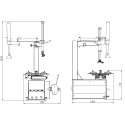 Tyre changersemi-automaticwith support arm