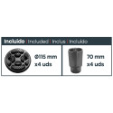 Elevador automático de 2 colunas 4T - Base H